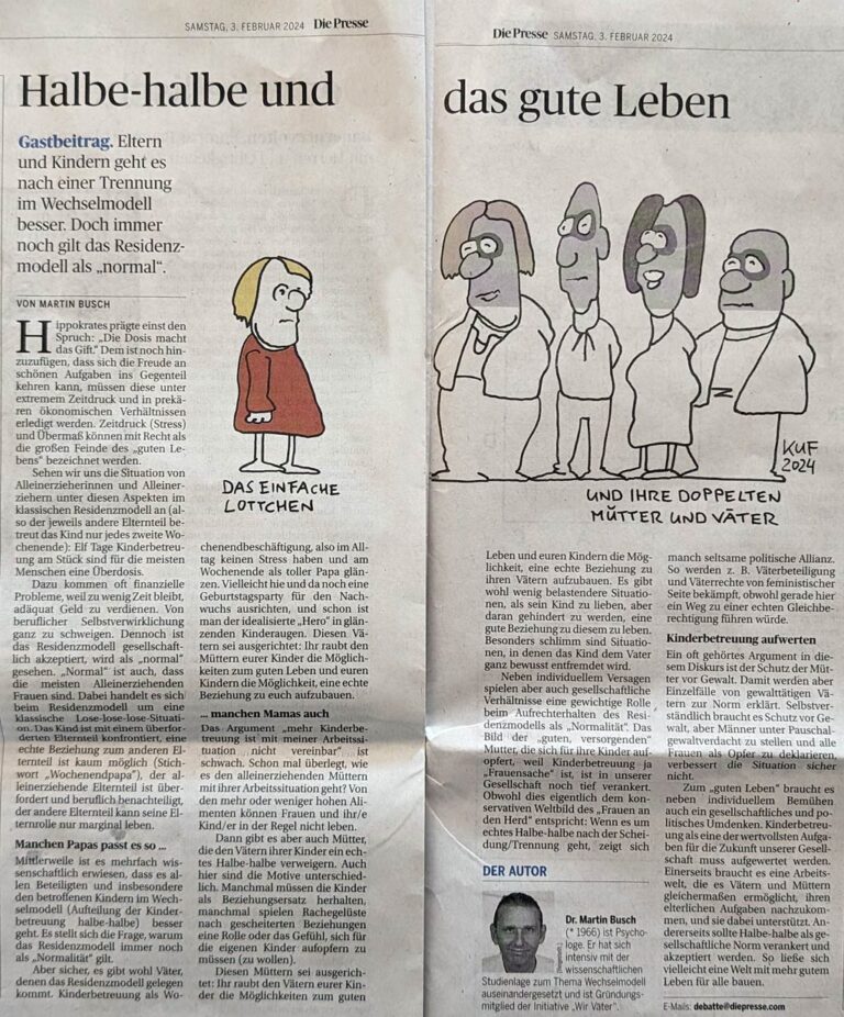 Halbe-halbe und das gute Leben (Die Presse Gastkommentar)